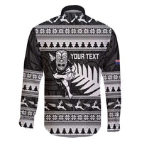 New Zealand Christmas Rugby Personalised Family Matching Short Sleeve Bodycon Dress and Hawaiian Shirt Meri Kirihimete All Black Maori - Polynesian Pride