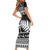 New Zealand Christmas Rugby Personalised Family Matching Short Sleeve Bodycon Dress and Hawaiian Shirt Meri Kirihimete All Black Maori - Polynesian Pride