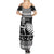 New Zealand Christmas Rugby Personalised Family Matching Summer Maxi Dress and Hawaiian Shirt Meri Kirihimete All Black Maori - Polynesian Pride