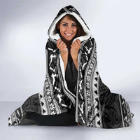 New Zealand Christmas Rugby Personalised Hooded Blanket Meri Kirihimete All Black Maori - Polynesian Pride
