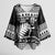 New Zealand Christmas Rugby Personalised Kimono Sleeve Blouse Meri Kirihimete All Black Maori - Polynesian Pride