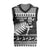 New Zealand Christmas Rugby Personalised Christmas Knitted V-Neck Vest Meri Kirihimete All Black Maori - Polynesian Pride