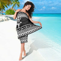 New Zealand Christmas Rugby Personalised Sarong Meri Kirihimete All Black Maori - Polynesian Pride