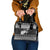 New Zealand Christmas Rugby Personalised Shoulder Handbag Meri Kirihimete All Black Maori - Polynesian Pride