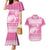 New Zealand Christmas Rugby Personalised Couples Matching Mermaid Dress and Hawaiian Shirt Meri Kirihimete All Black Maori Pink Version - Polynesian Pride
