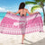 New Zealand Christmas Rugby Personalised Sarong Meri Kirihimete All Black Maori Pink Version - Polynesian Pride