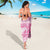 New Zealand Christmas Rugby Personalised Sarong Meri Kirihimete All Black Maori Pink Version - Polynesian Pride