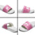 New Zealand Christmas Rugby Personalised Slide Sandals Meri Kirihimete All Black Maori Pink Version - Polynesian Pride