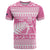 New Zealand Christmas Rugby Personalised T Shirt Meri Kirihimete All Black Maori Pink Version - Polynesian Pride