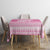 New Zealand Christmas Rugby Personalised Tablecloth Meri Kirihimete All Black Maori Pink Version - Polynesian Pride