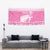 New Zealand Christmas Rugby Personalised Tapestry Meri Kirihimete All Black Maori Pink Version - Polynesian Pride