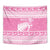 New Zealand Christmas Rugby Personalised Tapestry Meri Kirihimete All Black Maori Pink Version - Polynesian Pride