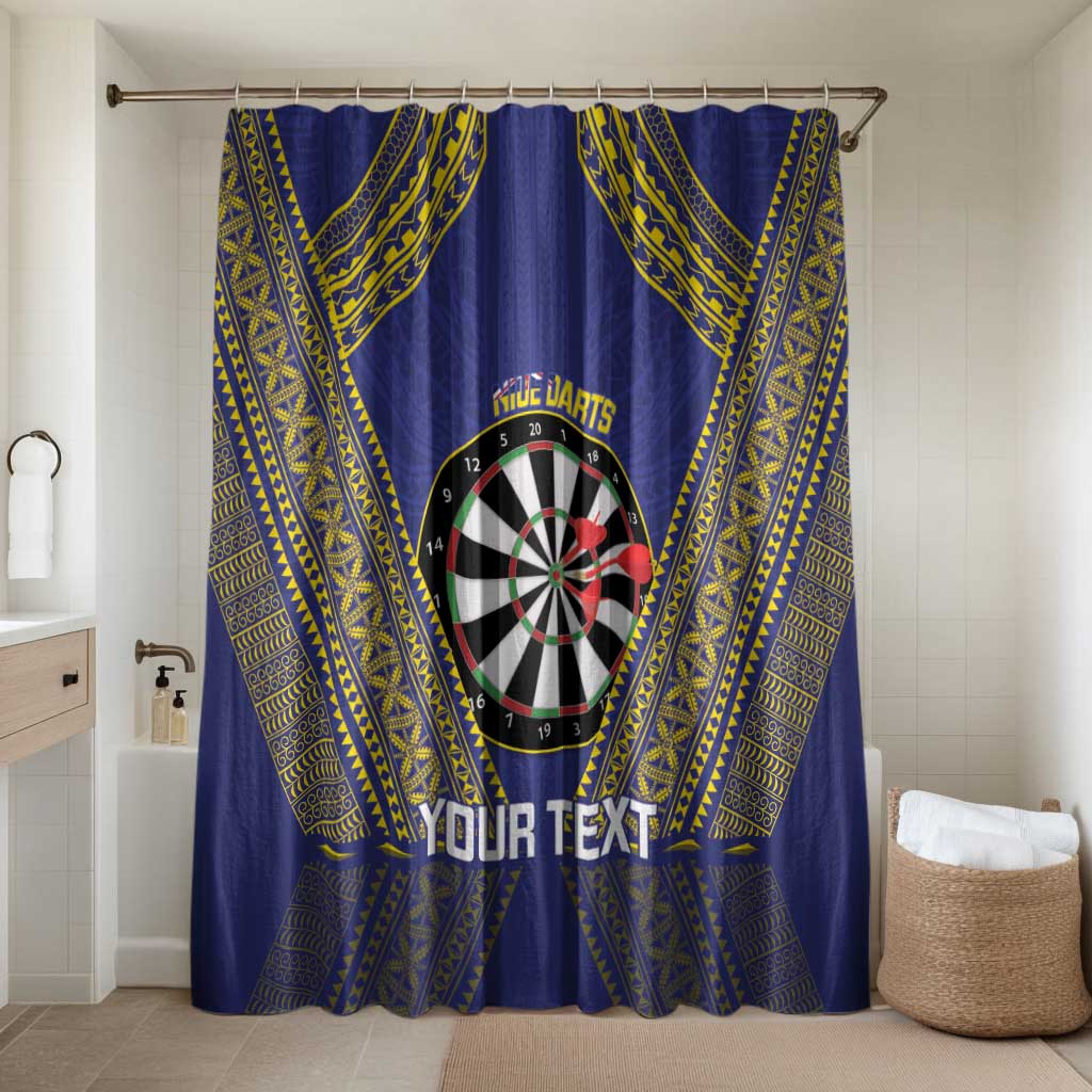 Personalised Niue Darts Bathroom Set Dart Board Hiapo Pattern - Polynesian Pride