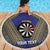Personalised Niue Darts Beach Blanket Dart Board Hiapo Pattern - Polynesian Pride