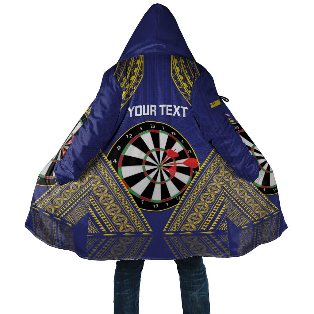 Personalised Niue Darts Cloak Dart Board Hiapo Pattern - Polynesian Pride