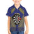 Personalised Niue Darts Family Matching Short Sleeve Bodycon Dress and Hawaiian Shirt Dart Board Hiapo Pattern - Polynesian Pride