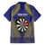 Personalised Niue Darts Family Matching Summer Maxi Dress and Hawaiian Shirt Dart Board Hiapo Pattern - Polynesian Pride