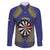 Personalised Niue Darts Family Matching Summer Maxi Dress and Hawaiian Shirt Dart Board Hiapo Pattern - Polynesian Pride