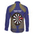 Personalised Niue Darts Family Matching Summer Maxi Dress and Hawaiian Shirt Dart Board Hiapo Pattern - Polynesian Pride