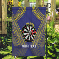 Personalised Niue Darts Garden Flag Dart Board Hiapo Pattern - Polynesian Pride