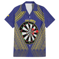 Personalised Niue Darts Hawaiian Shirt Dart Board Hiapo Pattern - Polynesian Pride