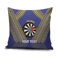Personalised Niue Darts Pillow Cover Dart Board Hiapo Pattern - Polynesian Pride