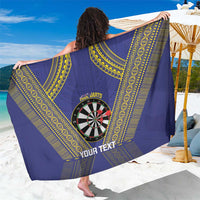 Personalised Niue Darts Sarong Dart Board Hiapo Pattern - Polynesian Pride
