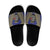 Personalised Niue Darts Slide Sandals Dart Board Hiapo Pattern - Polynesian Pride