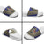 Personalised Niue Darts Slide Sandals Dart Board Hiapo Pattern - Polynesian Pride