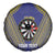 Personalised Niue Darts Spare Tire Cover Dart Board Hiapo Pattern - Polynesian Pride