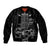 New Zealand Silver Fern Rugby Bomber Jacket Haka Aotearoa Kiwi Dance LT14 Unisex Black - Polynesian Pride