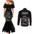 New Zealand Silver Fern Rugby Couples Matching Mermaid Dress and Long Sleeve Button Shirt Haka Aotearoa Kiwi Dance LT14 - Polynesian Pride