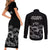 New Zealand Silver Fern Rugby Couples Matching Short Sleeve Bodycon Dress and Long Sleeve Button Shirt Haka Aotearoa Kiwi Dance LT14 - Polynesian Pride