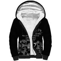 New Zealand Silver Fern Rugby Sherpa Hoodie Haka Aotearoa Kiwi Dance LT14 Unisex Black - Polynesian Pride