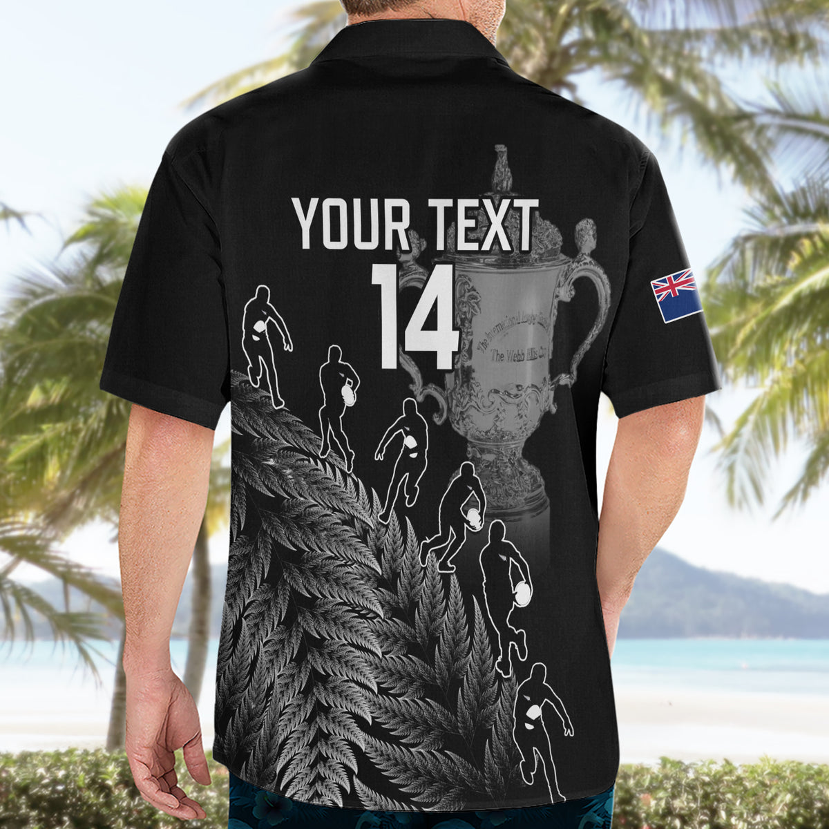 Custom New Zealand Silver Fern Rugby Hawaiian Shirt All Black Go Champions 2023 With Trophy Proud LT14 - Polynesian Pride