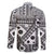 Black Bula Fiji Family Matching Off Shoulder Short Dress and Hawaiian Shirt Unique Masi Tapa Pattern