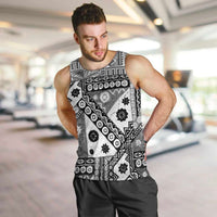 Black Bula Fiji Men Tank Top Unique Masi Tapa Pattern LT14 Black - Polynesian Pride
