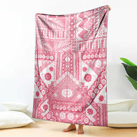 Pink Bula Fiji Blanket Unique Masi Tapa Pattern LT14 - Polynesian Pride
