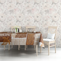 Hawaiian Quilt Tablecloth Tiki Tropical Retro Brown Version LT14 - Polynesian Pride