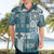 Hawaiian Quilt Hawaiian Shirt Tiki Tropical Retro Dark Cyan Version LT14 - Polynesian Pride