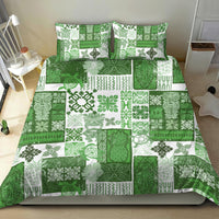 Hawaiian Quilt Bedding Set Tiki Tropical Retro Green Version LT14 - Polynesian Pride