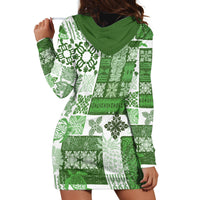 Hawaiian Quilt Hoodie Dress Tiki Tropical Retro Green Version LT14 - Polynesian Pride