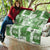 Hawaiian Quilt Quilt Tiki Tropical Retro Green Version LT14 - Polynesian Pride