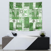 Hawaiian Quilt Tapestry Tiki Tropical Retro Green Version LT14 - Polynesian Pride