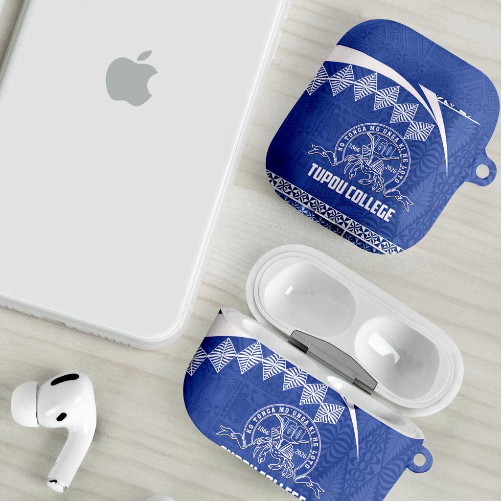 Tonga Tupou College Toloa AirPods Case 160 Years Anniversary Tongan Ngatu Pattern