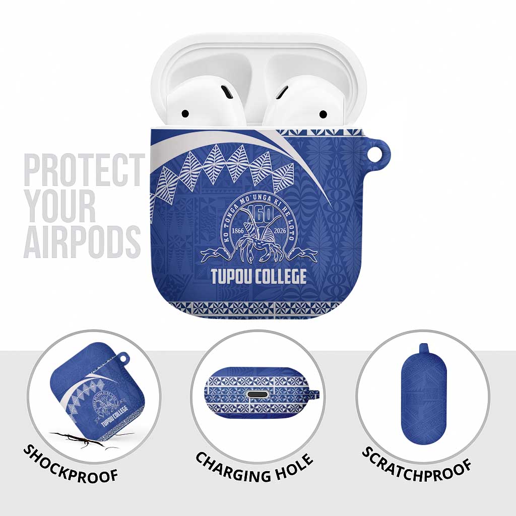 Tonga Tupou College Toloa AirPods Case 160 Years Anniversary Tongan Ngatu Pattern