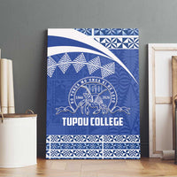 Tonga Tupou College Toloa Canvas Wall Art 160 Years Anniversary Tongan Ngatu Pattern