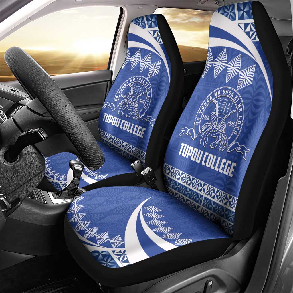 Tonga Tupou College Toloa Car Seat Cover 160 Years Anniversary Tongan Ngatu Pattern
