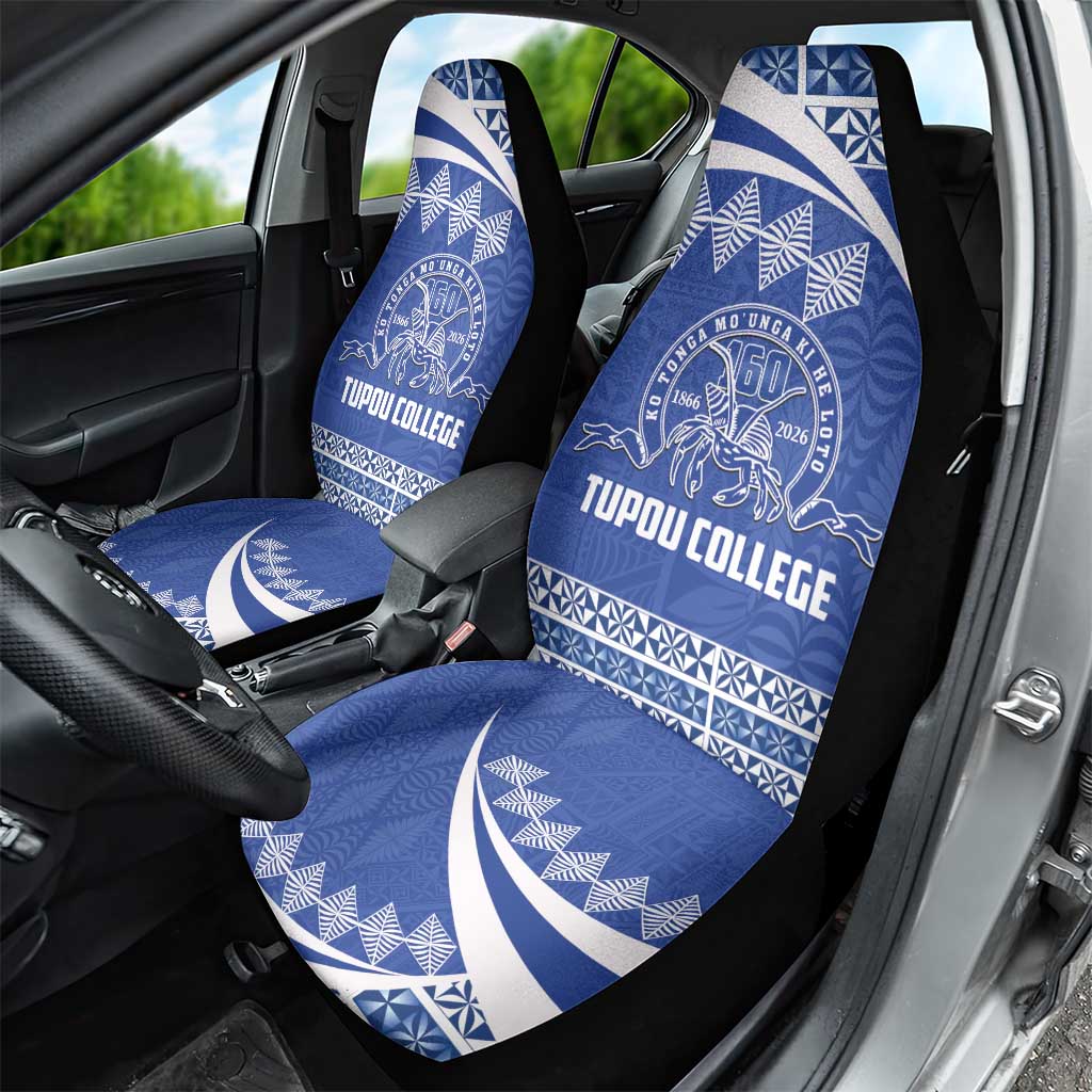 Tonga Tupou College Toloa Car Seat Cover 160 Years Anniversary Tongan Ngatu Pattern