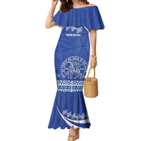 Personalised Tonga Tupou College Toloa Family Matching Mermaid Dress and Hawaiian Shirt 160 Years Anniversary Tongan Ngatu Pattern